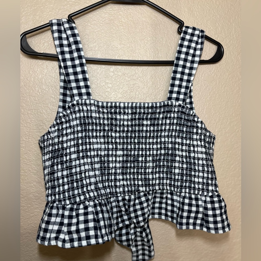 Checkered tank blouse